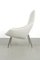 Vintage White Upholstered Armchair 2