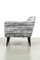 Vintage Gray Upholstered Armchair, Image 2
