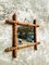 Miroir Mural Antique en Faux Bambou, France 2