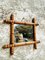 Antique French Wall Mirror in Faux Bamboo 8