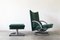 German Model 418 Torino BMP Lounge Chair and Ottoman from Rolf Benz, 1980s, Set of 2 4