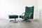 German Model 418 Torino BMP Lounge Chair and Ottoman from Rolf Benz, 1980s, Set of 2 1