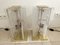 Lámparas italianas de latón y cristal de Murano de Mazzega, años 70. Juego de 2, Imagen 1