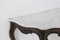 Antique Italian Console Table in Wood and White Marble, 1890 3