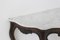 Antique Italian Console Table in Wood and White Marble, 1890, Image 3