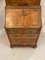 Antique Queen Anne Style Burr Walnut Bureau Bookcase, 1860, Image 10