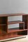 Mid-Century Console in Chromed Metal Wood with Shelves and Wheels, 1950s, Image 4