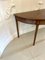 Antique George III Mahogany Demi Lune Console Tables, 1800, Set of 2, Image 7