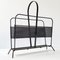 Mid-Century Harpers Magazine Rack in Steel & Brass by Mathieu Matégot, 1950s 8