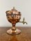 Urna de té victoriana antigua de cobre y latón, década de 1850, Imagen 3