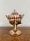 Urna de té victoriana antigua de cobre y latón, década de 1850, Imagen 1