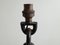 Lámpara de pie brutalista vintage de acero y madera, años 70, Imagen 7