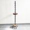 Vintage Brutalist Chain Floor Lamp in Steel & Wood, 1970s 8