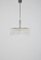 Mid-Century Ceiling Light in Glass and Chrome from Doria Leuchten, 1960s 3