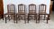 Late 19th Century Dining Chairs in Oak, Set of 4 1