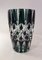 Green Glass Vase from Val Saint Lambert, 1950s 4