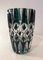 Green Glass Vase from Val Saint Lambert, 1950s 5