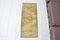 Vintage Oushak Tan Runner Rug 1