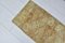 Vintage Oushak Tan Runner Rug 4