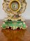 Horloge de Cheminée Édouardienne en Porcelaine Peinte à la Main, 1900s 2