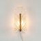 Scandinavian Glass & Brass Leaf Wall Light/Sconce by Carl Fagerlund, 1960s, Image 5