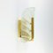 Scandinavian Glass & Brass Leaf Wall Light/Sconce by Carl Fagerlund, 1960s 2