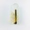 Scandinavian Glass & Brass Leaf Wall Light/Sconce by Carl Fagerlund, 1960s, Image 3