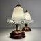 Lampe de Bureau Vintage en Verre de Murano, Italie, 1980s, Set de 2 3