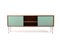 Teak Sideboard mit Farbigen Türen von Heinrich Roepstorff, 1950er 4
