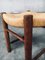 French Rustic Oak and Rush Stool, 1950s 2