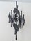 Brutalist Wall Light in Iron, 1970s, Image 1