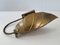 Vintage Leaf Wall Light in Gilded Aluminium & Brass, 1970s, Image 2