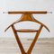 Wooden Valet Stand on Wheels by Ico Parisi for Fratelli Reguitti, 1950s 4