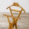 Double Wooden Valet Stand on Wheels by Ico Parisi for Fratelli Reguitti, 1950s 4