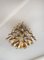 Murano Ceiling Lamp with Amber and Clear Glass Petals, 1990s 14