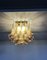 Murano Ceiling Lamp with Amber and Clear Glass Petals, 1990s 10