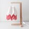 Polar White Table Lamp with Dry Berry Stripe by Orikomi 1