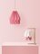 Lampada da tavolo bianca con strisce rosa antico di Orikomi, Immagine 2