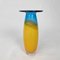 Blue and Yellow Vase by Siem Van De Marel for Leerdam, 1980s 3