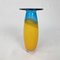 Blue and Yellow Vase by Siem Van De Marel for Leerdam, 1980s 1