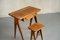 Compass Desk and Stool, France, 1950s, Set of 2 6