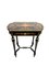 Tavolo Napoleone 3 in legno annerito con decorazione intarsiata, Immagine 7