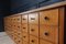 Large German Cherrywood Apothecary Bank of Drawers, 1950s 11