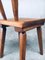 French Folk Art Rustic Dining Chair Set in Oak, 1940s, Set of 6 12