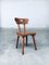 French Folk Art Rustic Dining Chair Set in Oak, 1940s, Set of 6, Image 13