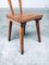 French Folk Art Rustic Dining Chair Set in Oak, 1940s, Set of 6, Image 9