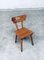 French Folk Art Rustic Dining Chair Set in Oak, 1940s, Set of 6 14