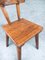 French Folk Art Rustic Dining Chair Set in Oak, 1940s, Set of 6 10