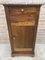 20th Century Biedermeier Nightstand with Marble Top & One-Drawer & Door, 1900s, Image 10