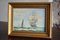 Desmond VC Johnson, Paesaggio marino con galeone, Olio su tavola, anni '50, con cornice, Immagine 3
